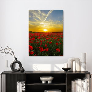 Schilderij - Klaprozenveld (4)