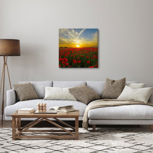 Schilderij - Klaprozenveld (4)