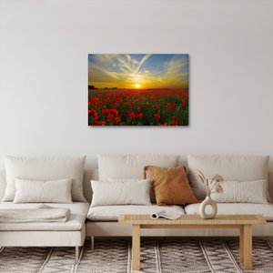 Schilderij - Klaprozenveld (4)
