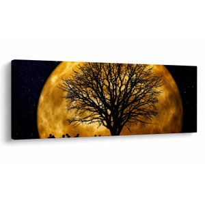 Schilderij - Maan en silhouetten (V020995V10040)
