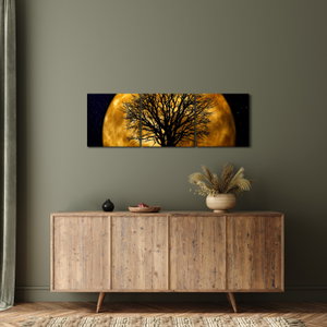 Schilderij - Maan en silhouetten (4)