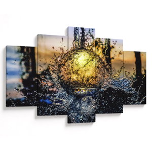 Leinwandbild von Wasser