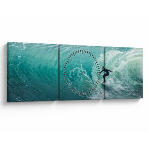 Tablou cu surferi (cu ceas) (V021228V9030C)