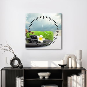 Schilderij - Spa and relax (met klok) (2)