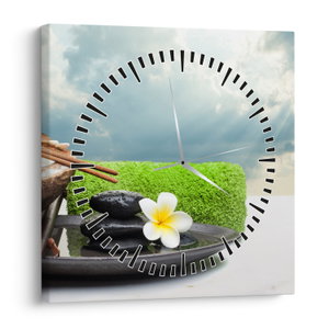 Schilderij - Spa and relax (met klok) (V021279V3030C)
