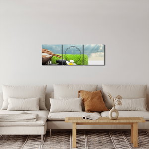 Schilderij - Spa and relax (met klok) (3)