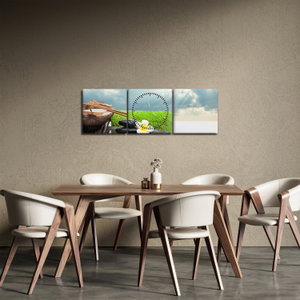 Schilderij - Spa and relax (met klok) (4)