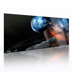 Glasschilderij - Planeet in de ruimte (V021362V10050GD)
