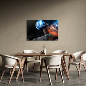 Schilderij - Planeet in de ruimte (2)