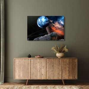 Schilderij - Planeet in de ruimte (3)