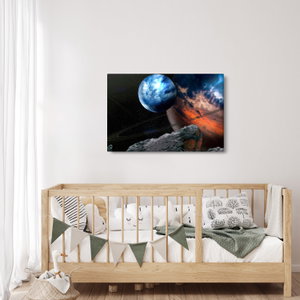 Schilderij - Planeet in de ruimte (4)