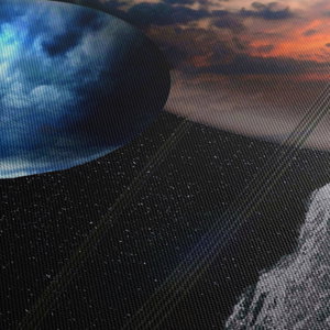 Schilderij - Planeet in de ruimte (5)