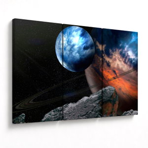 Schilderij - Planeet in de ruimte (V021362V120803PCS)