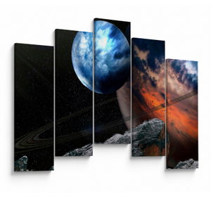 Schilderij - Planeet in de ruimte (V021362V12590)