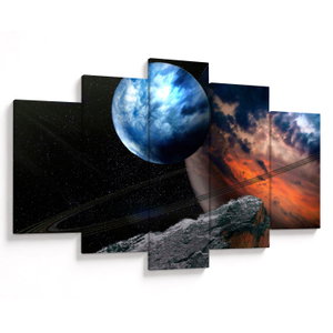 Schilderij - Planeet in de ruimte (V021362V150105)