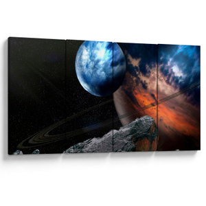 Schilderij - Planeet in de ruimte (V021362V16080)
