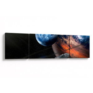 Schilderij - Planeet in de ruimte (V021362V17050)