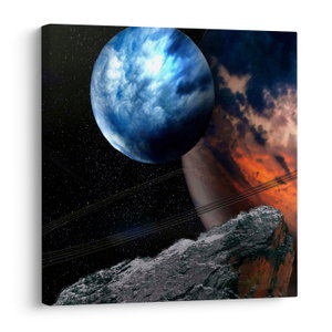 Schilderij - Planeet in de ruimte (V021362V7070)