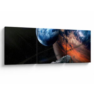 Schilderij - Planeet in de ruimte (V021362V9030)