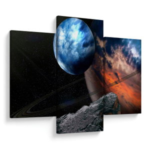 Schilderij - Planeet in de ruimte (V021362V90603PCS)