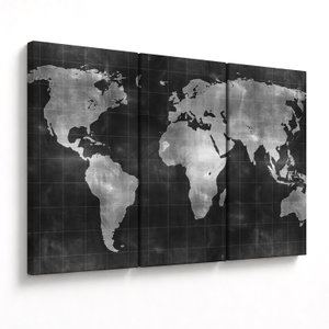 Schilderij - Wereldkaart (V021461V120803PCS)