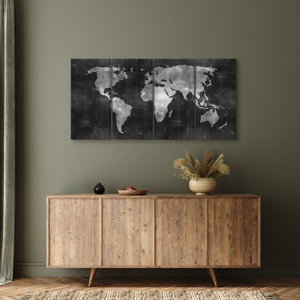 Schilderij - Wereldkaart (4)