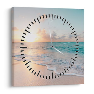 Tablou - Plaja de vis (cu ceas) (V021570V3030C)