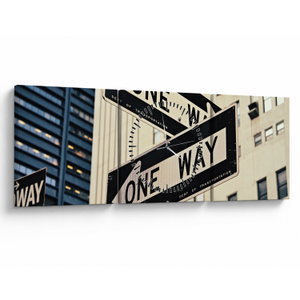 Tablou - New York ONE WAY (cu ceas) (V021573V9030C)