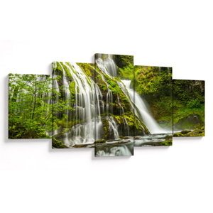 Schilderij - Waterval, Wind River Valley