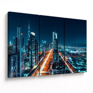 Bild auf Leinwand - Nacht in Dubai