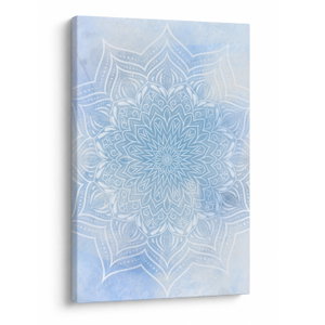 Schilderij - Wintermandala