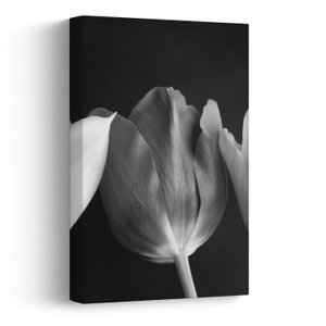 Schilderij - Zwart-witte tulpen (V021916V2030)