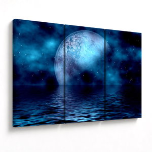 Schilderij - Maan boven zee (V021932V120803PCS)