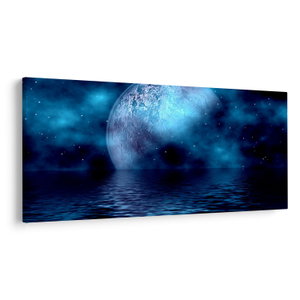 Schilderij - Maan boven zee (V021932V250125)