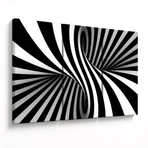 Absztrakt kép zebra csíkokkal