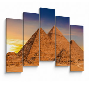 Schilderij - Piramiden in Egypte (V022036V12590)