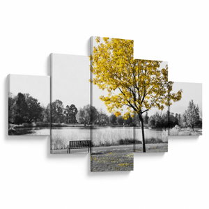 Schilderij - Rust in park (V022039V12570)
