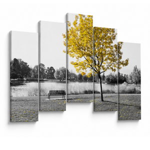 Schilderij - Rust in park (V022039V12590)