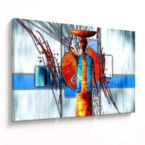 Schilderij - Oude schildering van een persoon