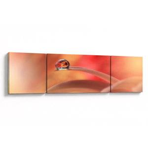 Schilderij - Vierdelige geschilderde abstractie