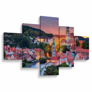 Bild auf Leinwand - Český Krumlov (Krumau)