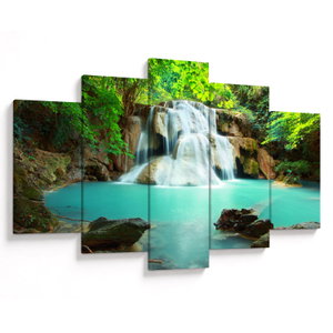 Schilderij - Watervallen
