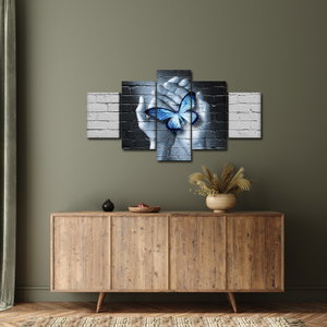 Obraz - Motýl na zdi (3)