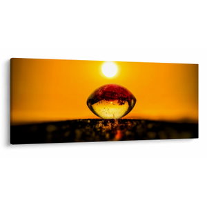 Bild auf Leinwand - Glastropfen
