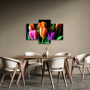 Tulipánok képe fekete alapon (4)