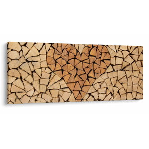 Schilderij - Hart van hout (V022708V12050)