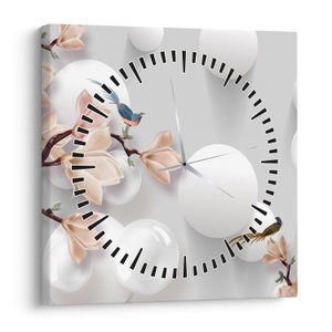 Schilderij - Lente (met klok) (V022763V3030C)