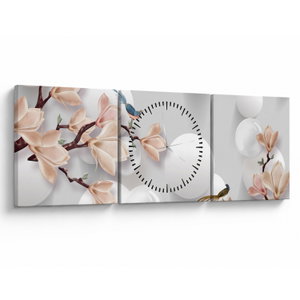 Schilderij - Lente (met klok) (V022763V9030C)