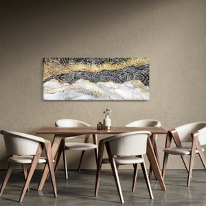 Schilderij - Mandala in marmer (2)