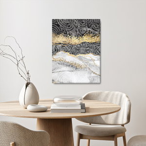 Schilderij - Mandala in marmer (3)